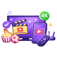 Começar streaming IPTV HD e 4K