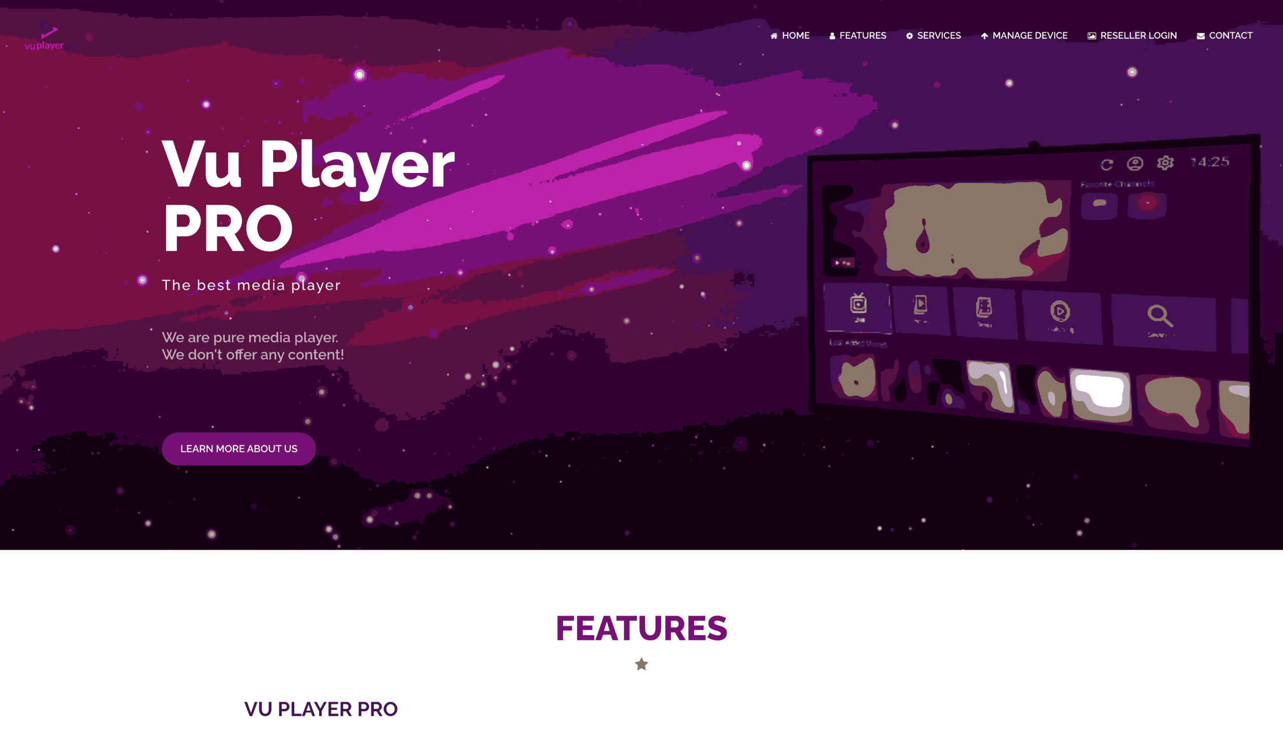 VU Player Pro IPTV Smart TV App
